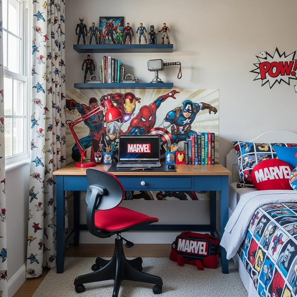 Create a Marvel-Inspired Desk or Study Corner