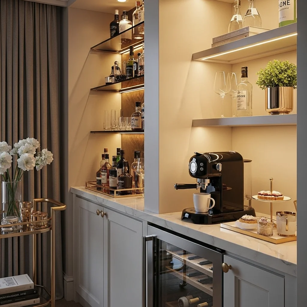 Create a Mini Bar or Coffee Station