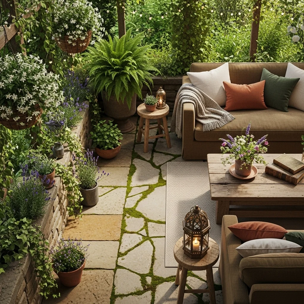 Create a Rustic Stone Garden Room