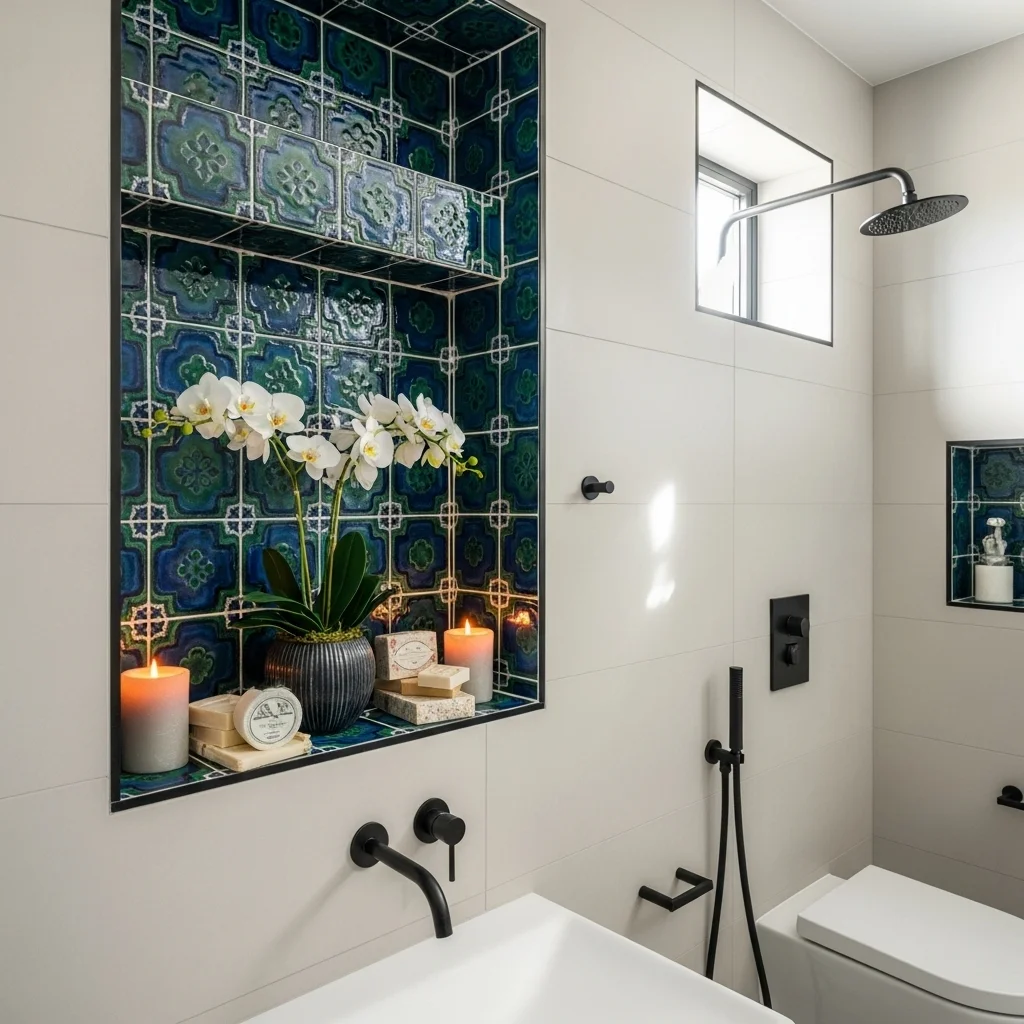 Create a Statement Alcove With Accent Tile