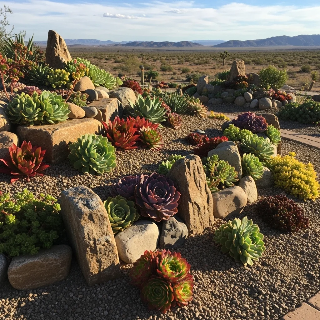 Create a Succulent Rock Garden