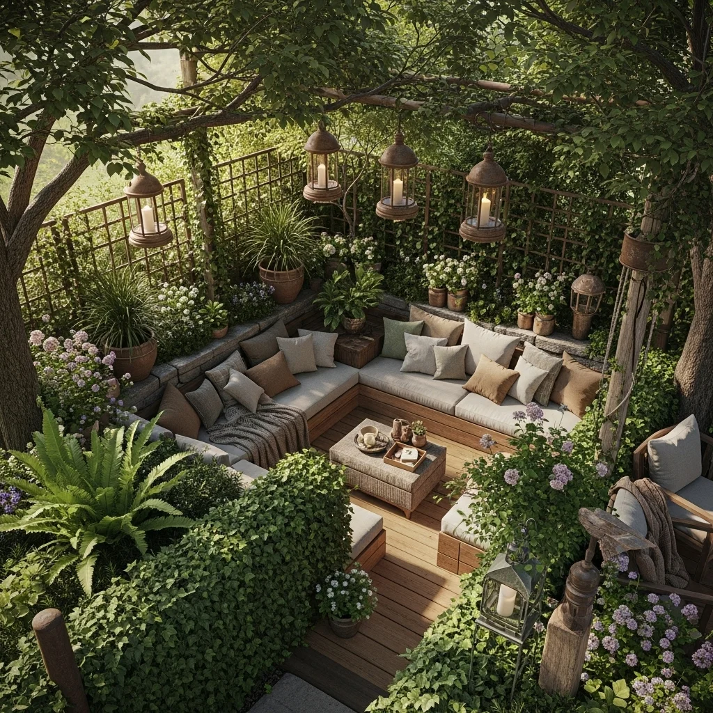 Create a Sunken Garden Room for Natural Privacy