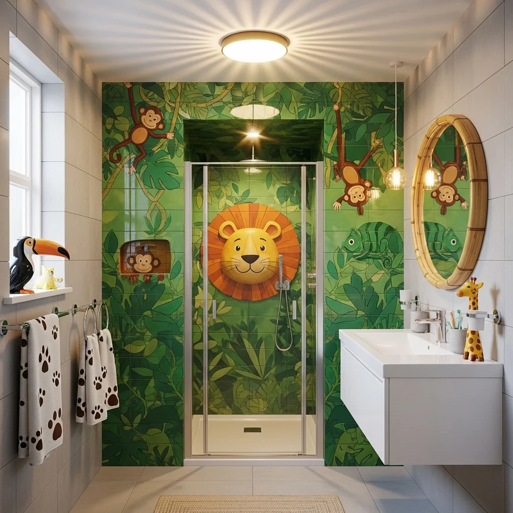 Create a Themed Shower Nook