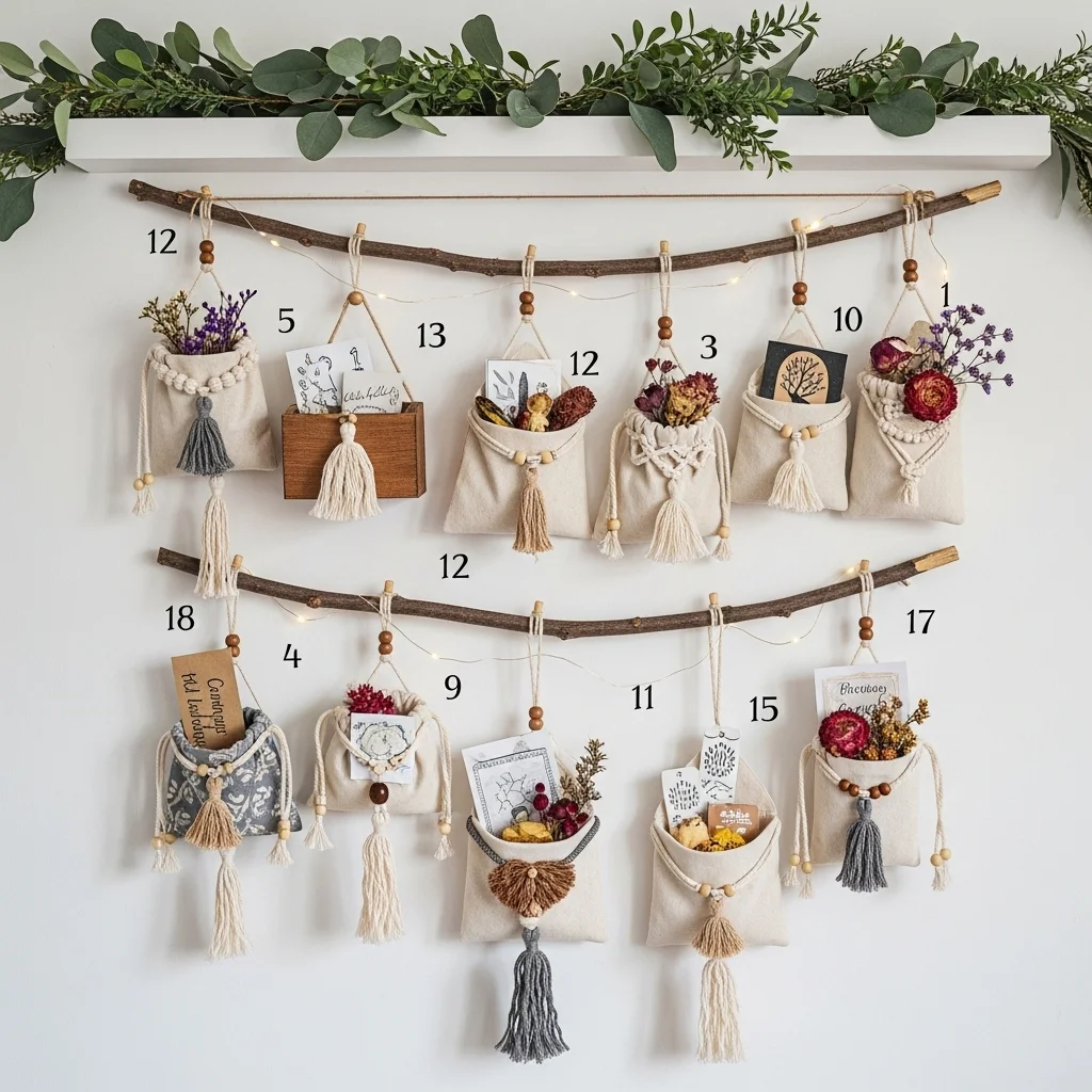 . DIY Boho Advent Calendar