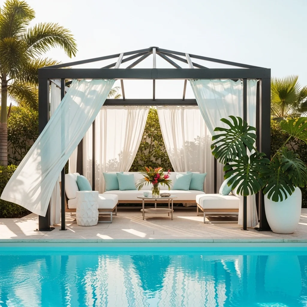 Design a Poolside Gazebo