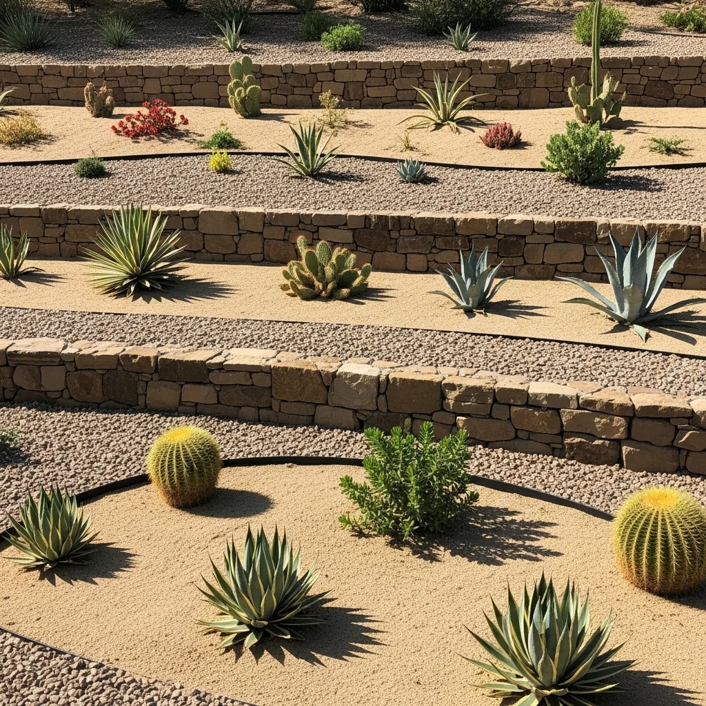 Design a Terraced Desert Slope