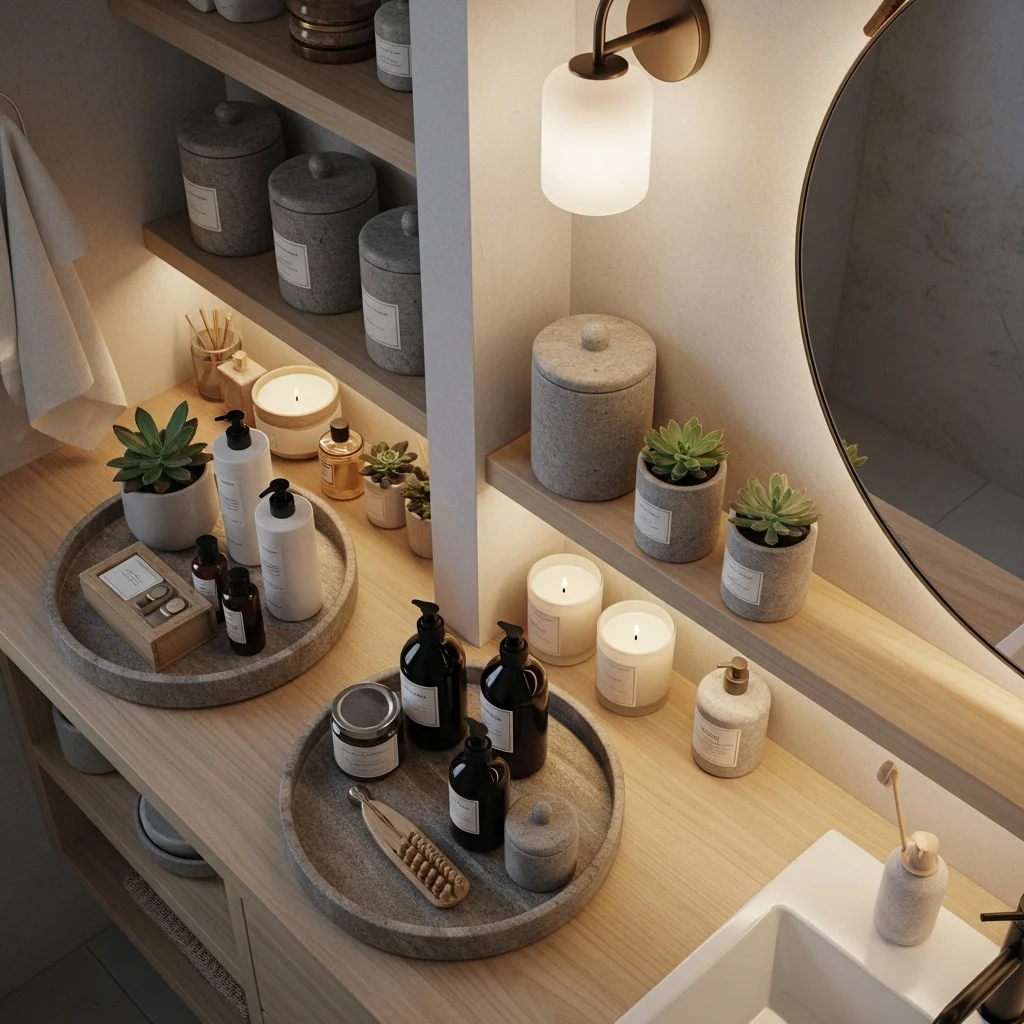 Display Decorative Trays and Jars