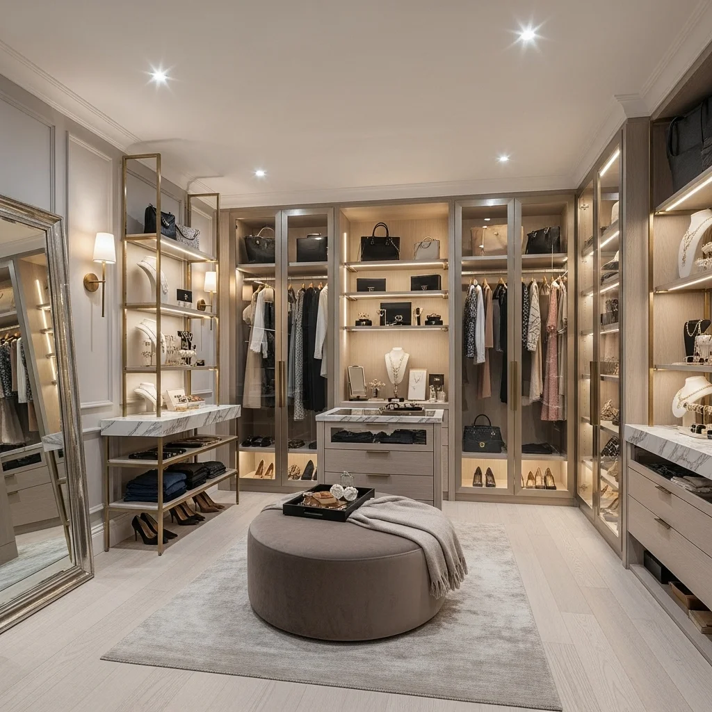  Dressing Room with a Statement Rug