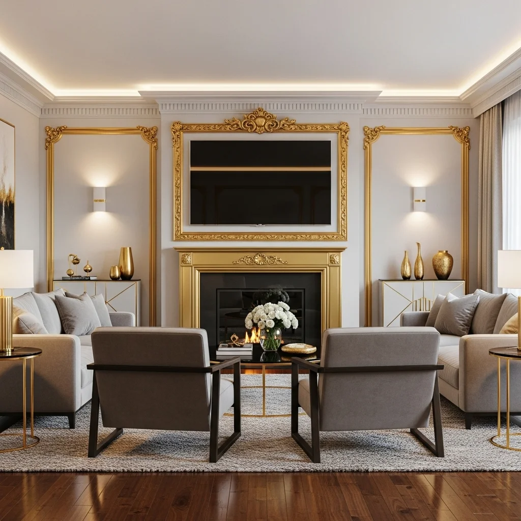 . Elegant Gold Accents