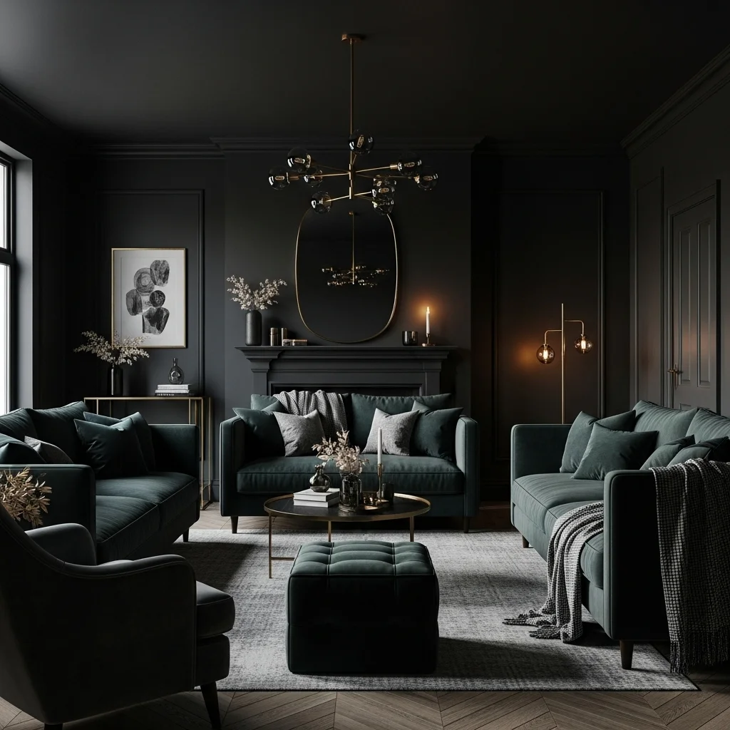  Embrace Deep Charcoal Walls