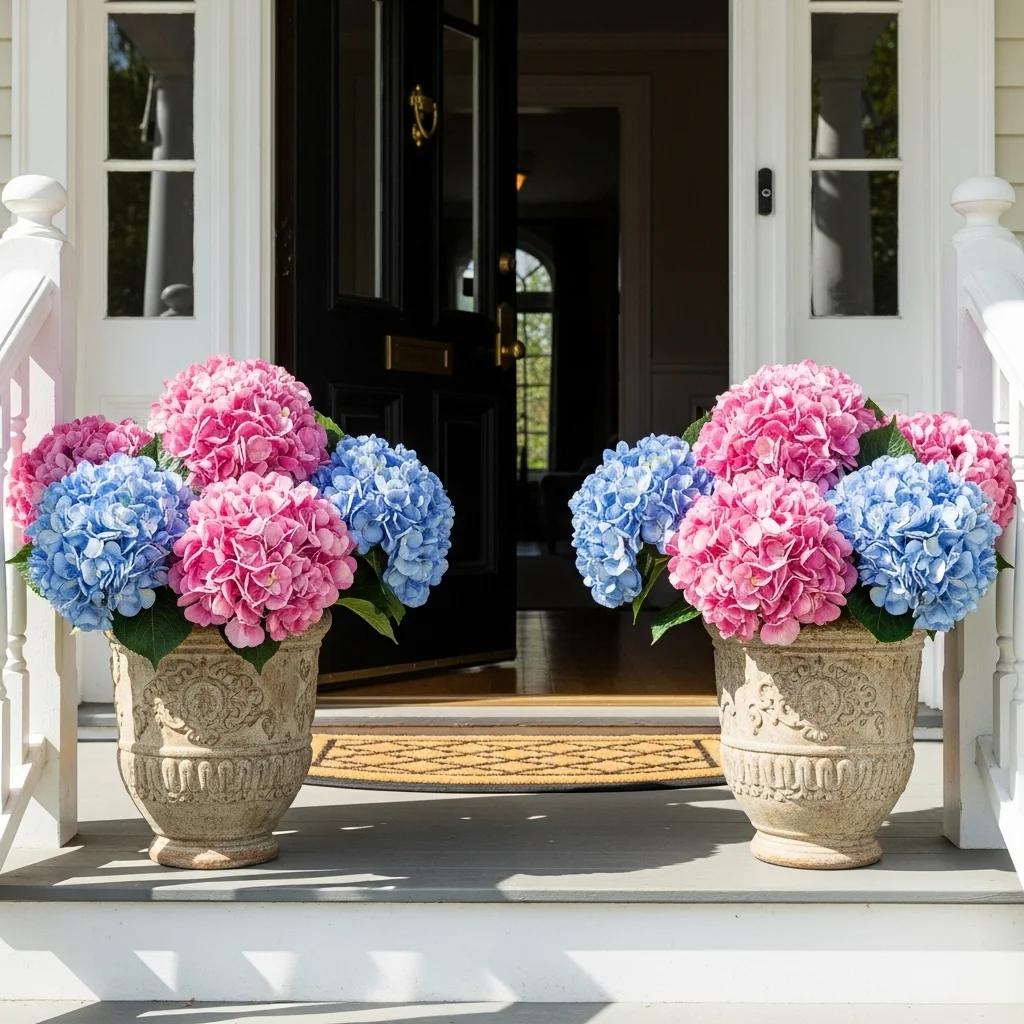  Faux Hydrangeas