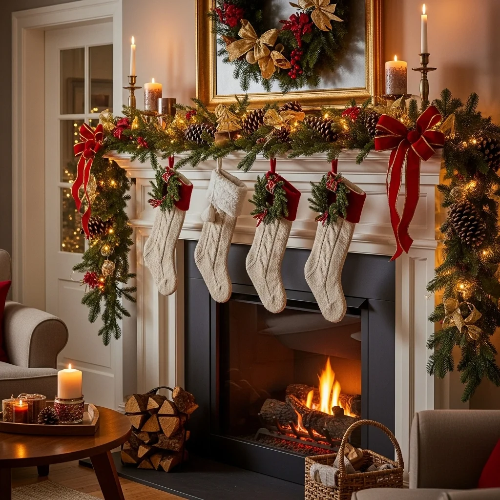 Festive Mantel Display