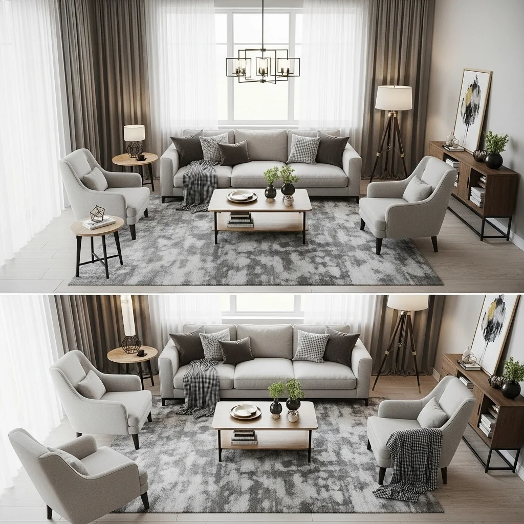 Float Furniture Away from the Walls