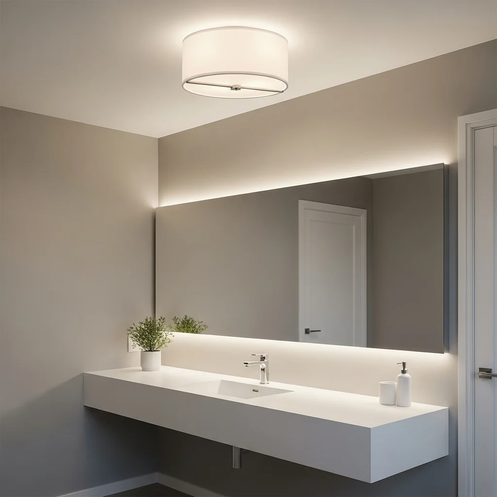 Flush-Mount Drum Shade