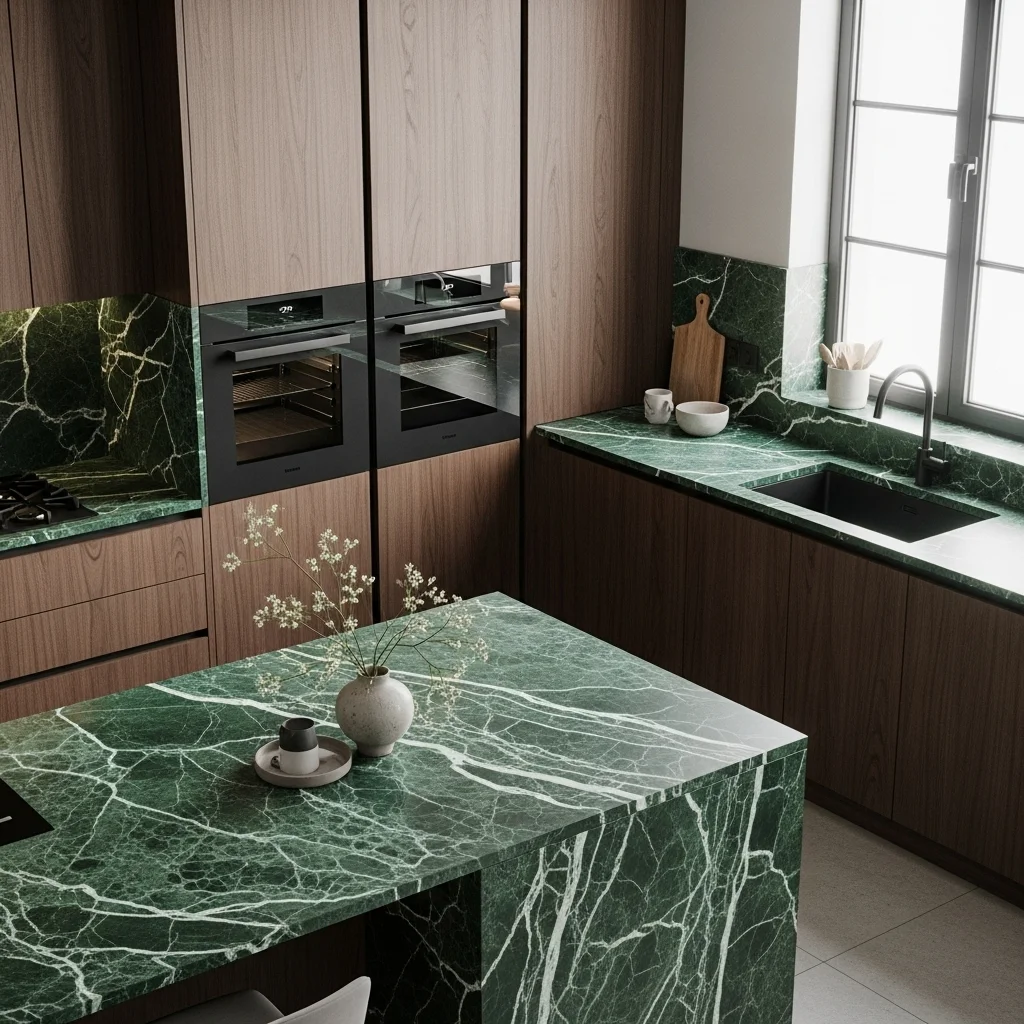  Forest Green Stone Countertops for Bold Sophistication