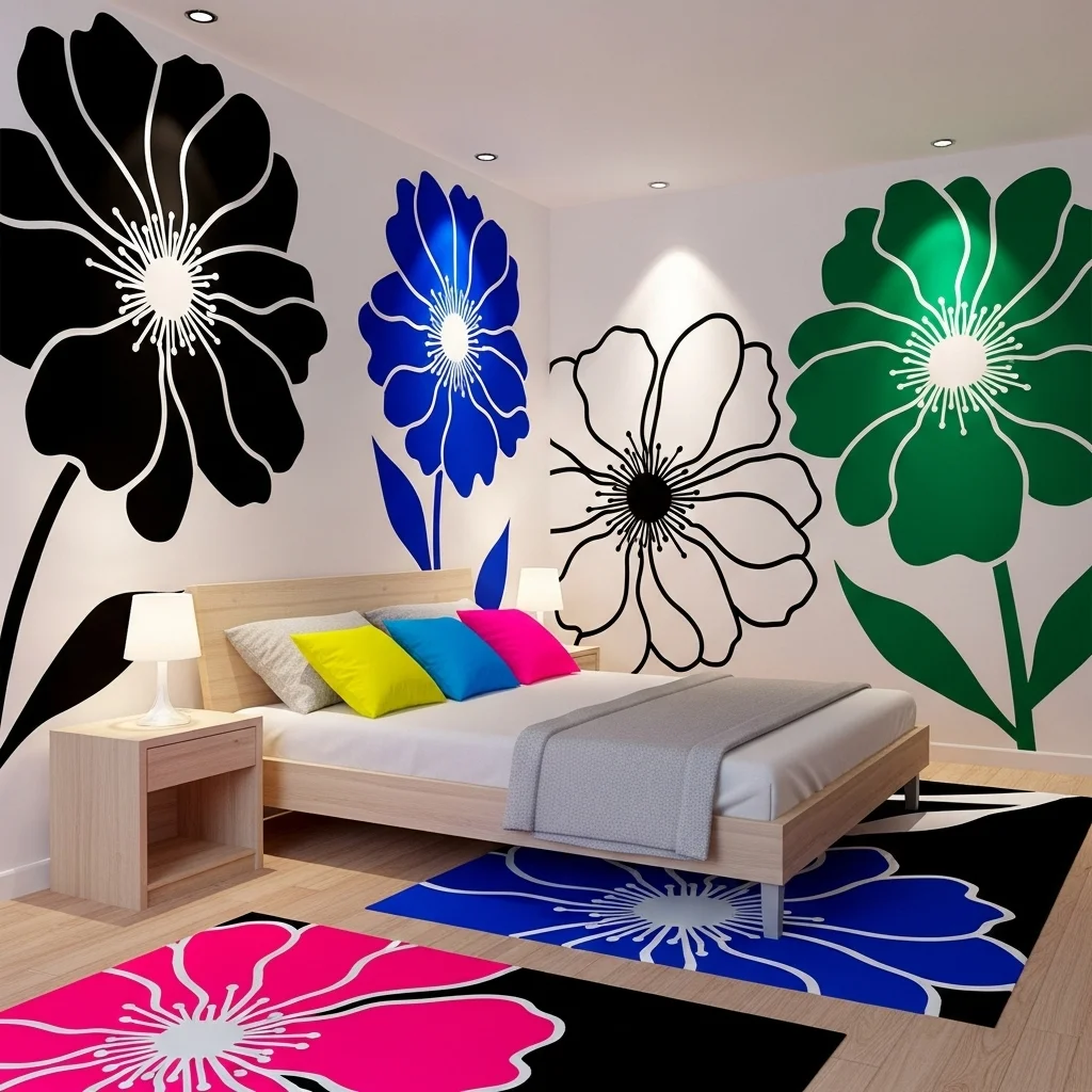  Funky Floral Silhouettes