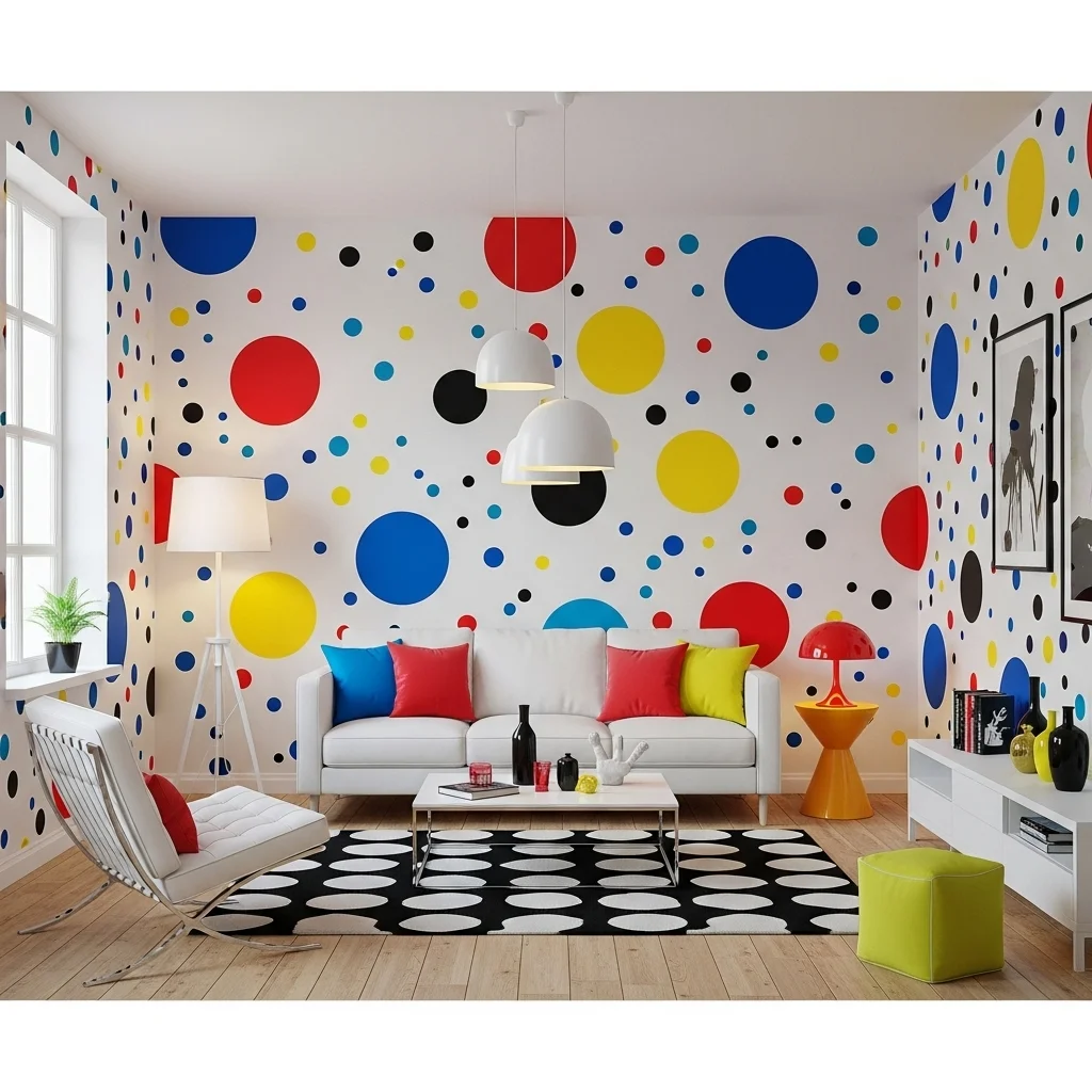 Funky Polka Dot Walls