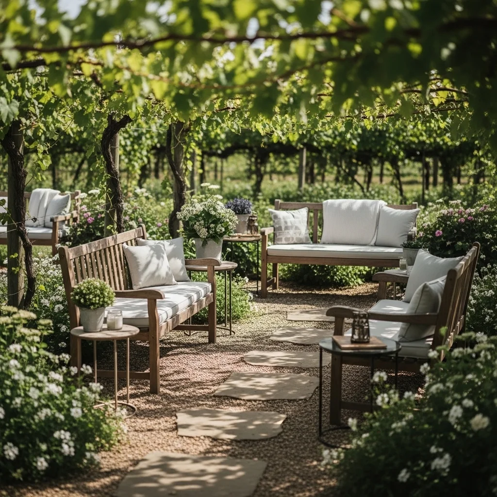 Garden Benches and Rest Spots