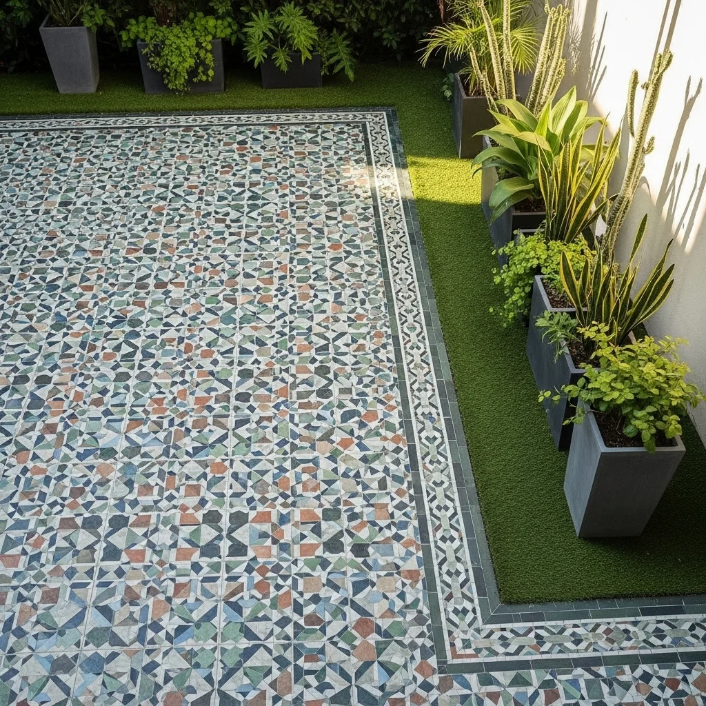  Geometric Mosaic Pavers