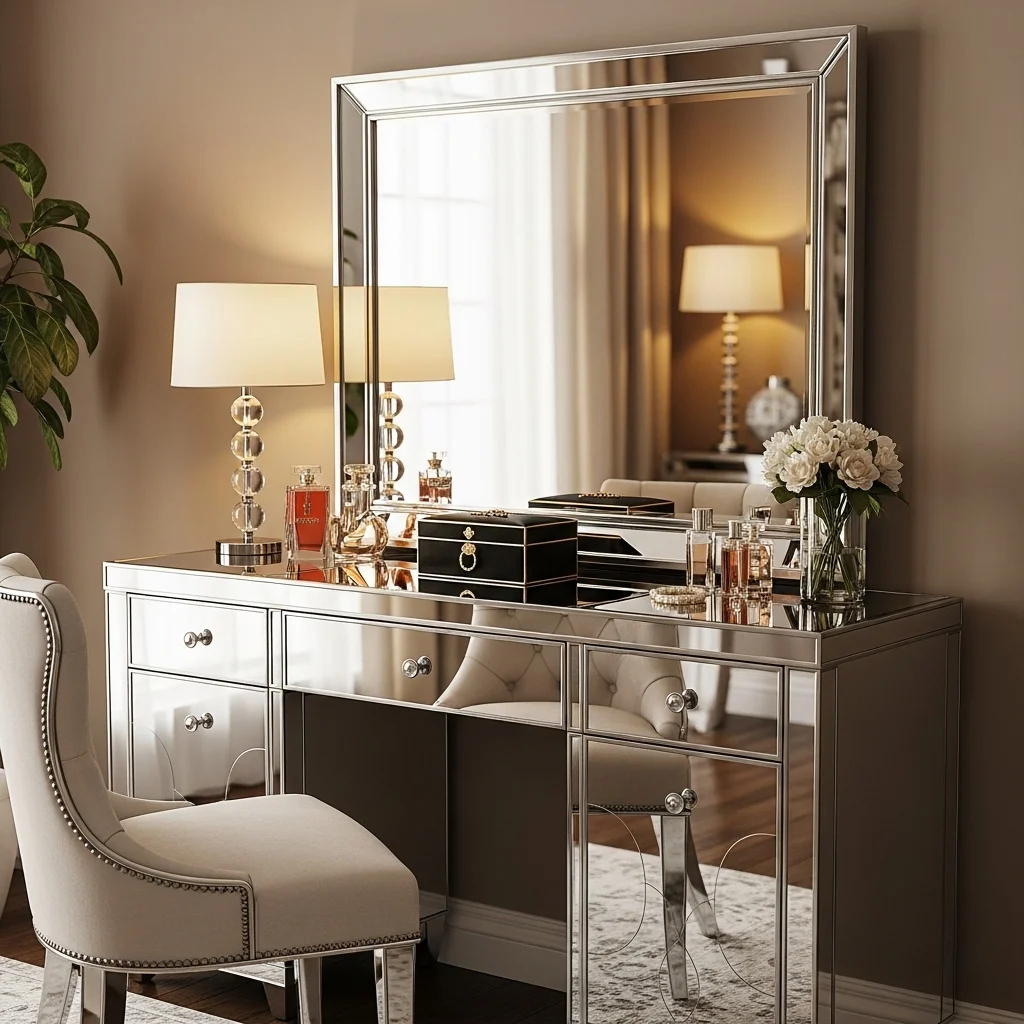 Glamorous Mirrored Vanity