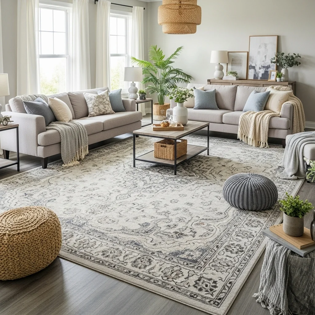 Go Big with Oversized Rugs