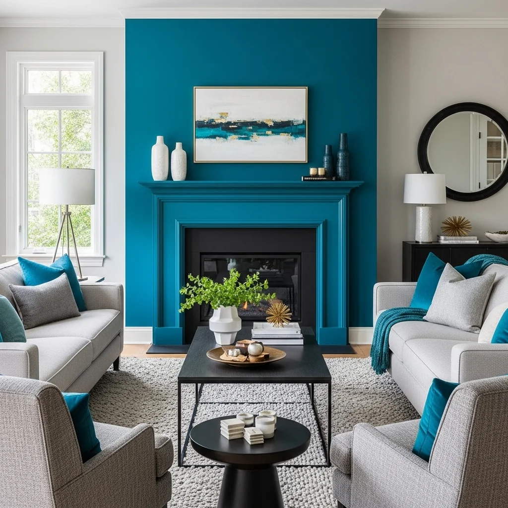  Go for Bold with Teal or Peacock Blue