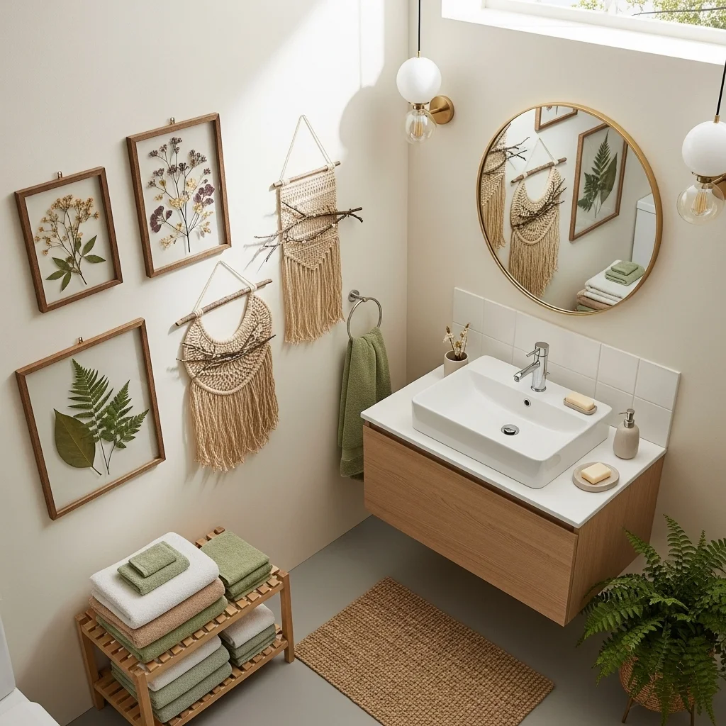 Hanging Art with Natural Elements