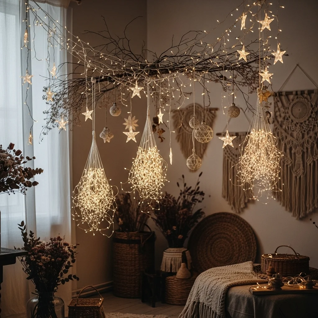  Hanging Fairy Light Installations