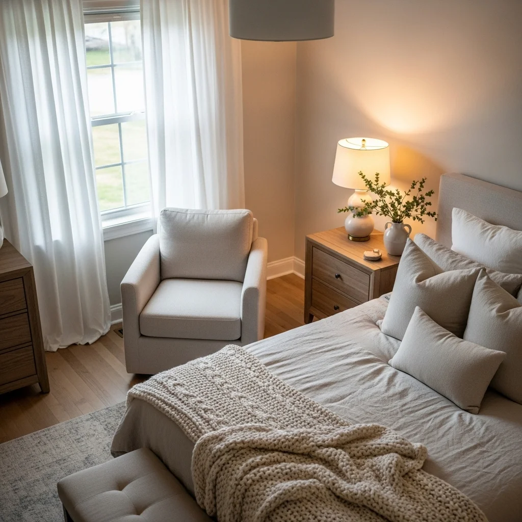  Include a Neutral Upholstered Accent Chair