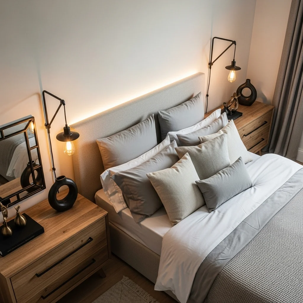 Incorporate Black Iron or Bronze Accents