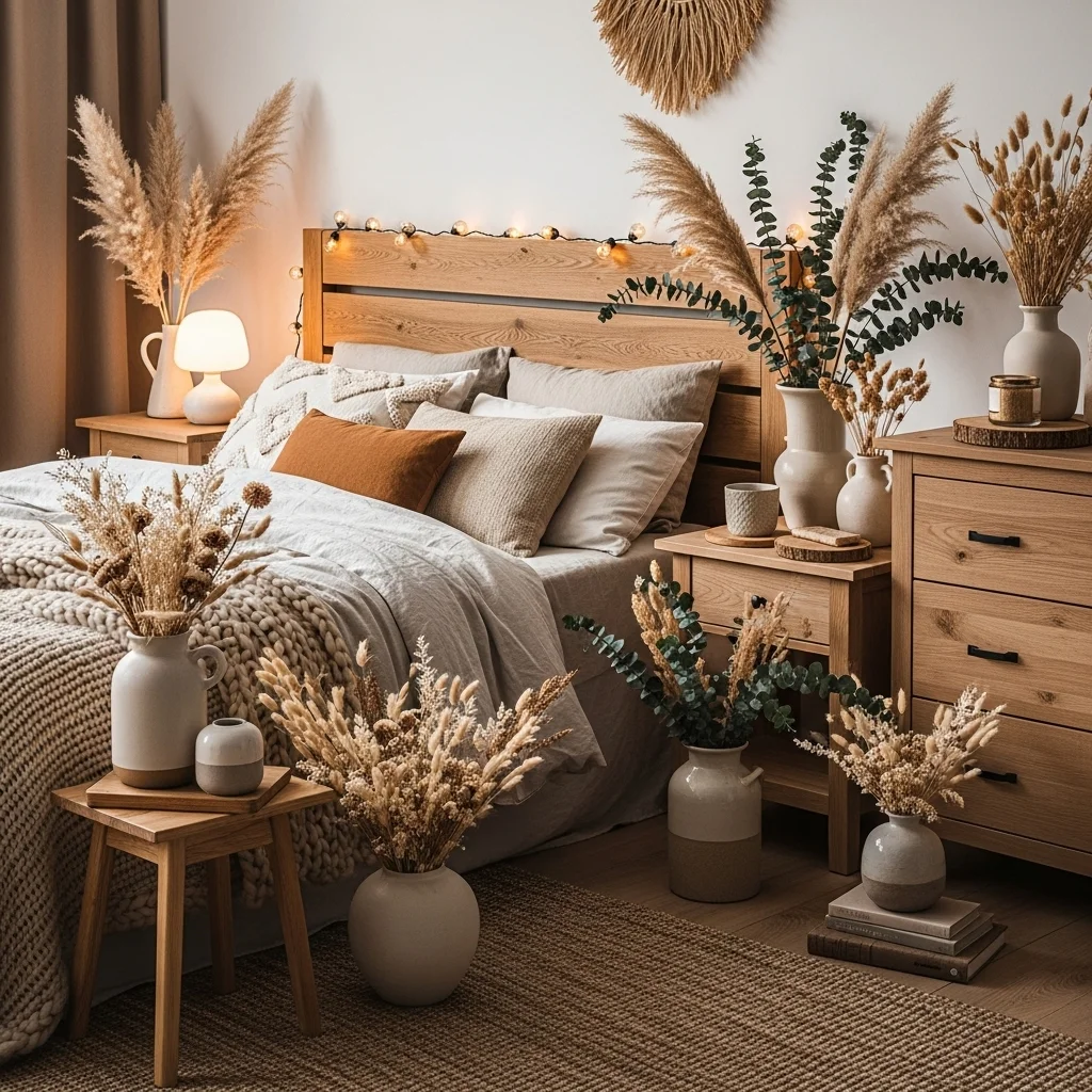  Incorporate Dried Flowers or Greenery