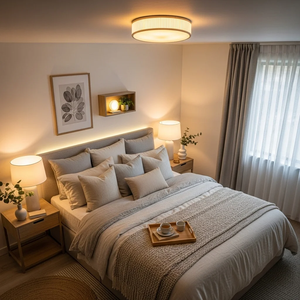  Incorporate Layered Lighting for Warm Ambiance