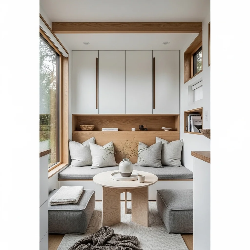 Incorporate Low, Functional Furniture