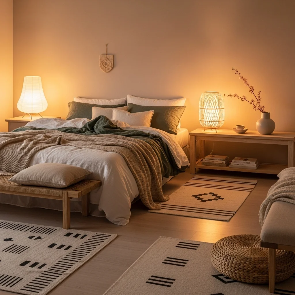 Incorporate Paper or Rattan Lamps