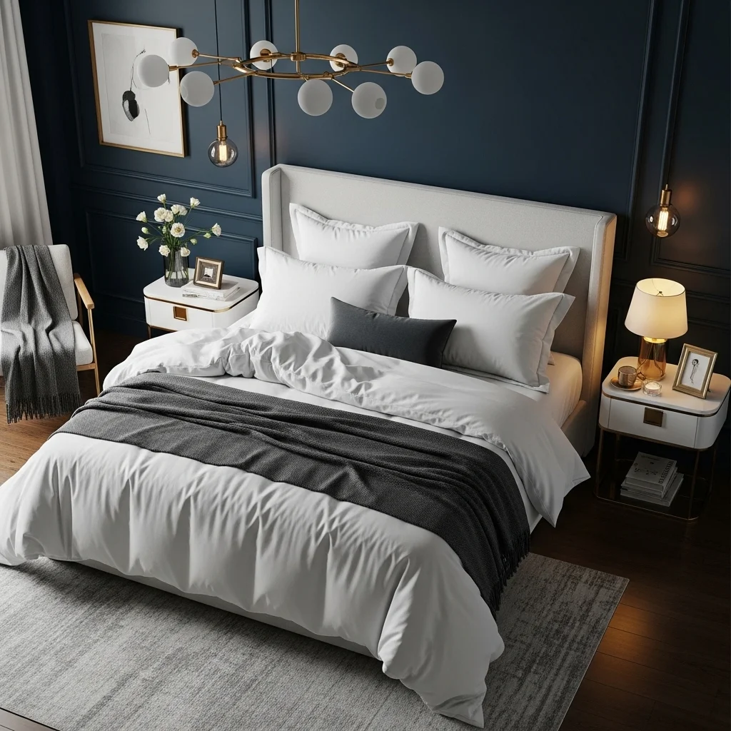  Incorporate White Bedding for Contrast