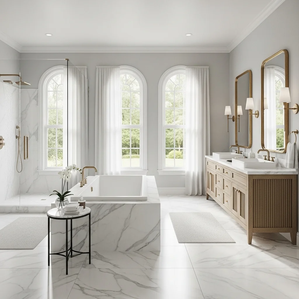 Incorporate a Central Shower or Tub