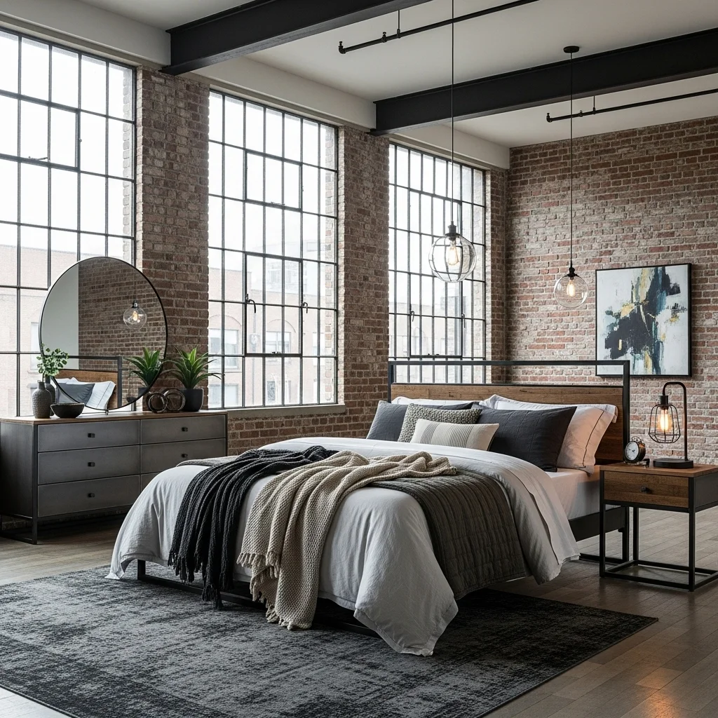 Industrial Loft Exposed Brick Retreat