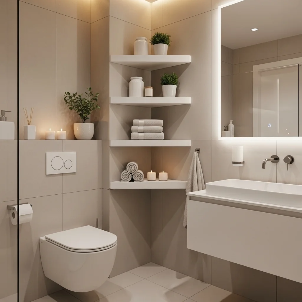 Install Floating Corner Shelves