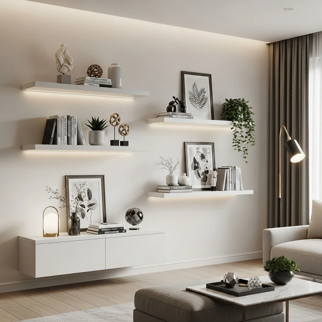 Install Floating Shelves