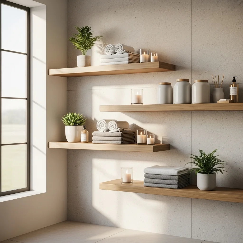 Install Floating Wooden Shelves