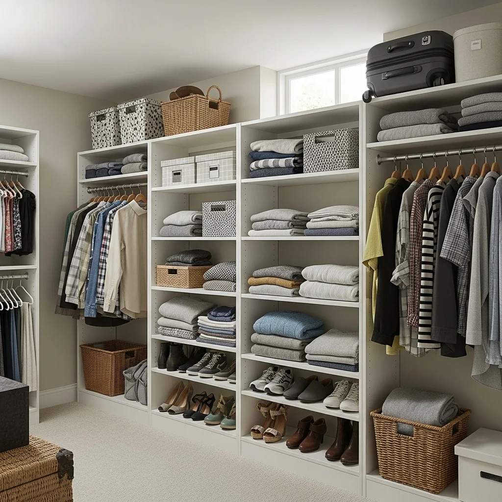 Install Floor-to-Ceiling Shelving Units