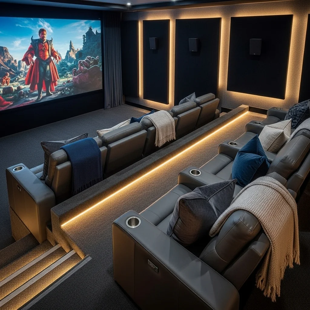 Install Tiered Seating for a True Theater Feel