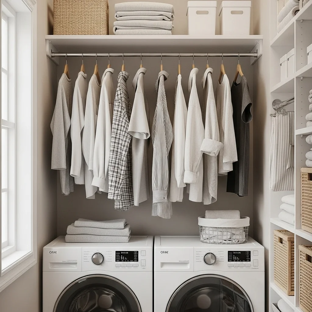  Install a Rod for Hanging Clothes