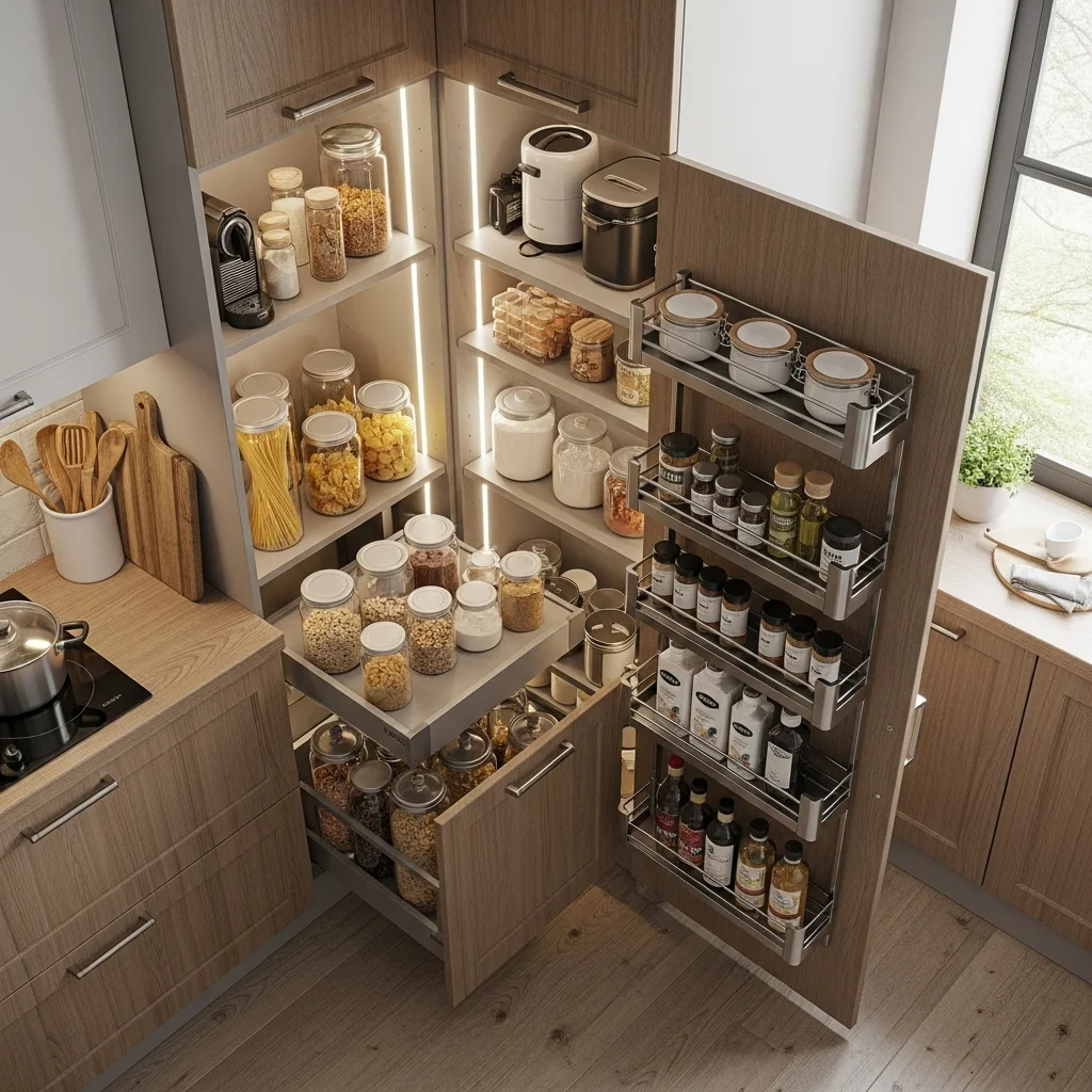  Integrate a Corner Pantry