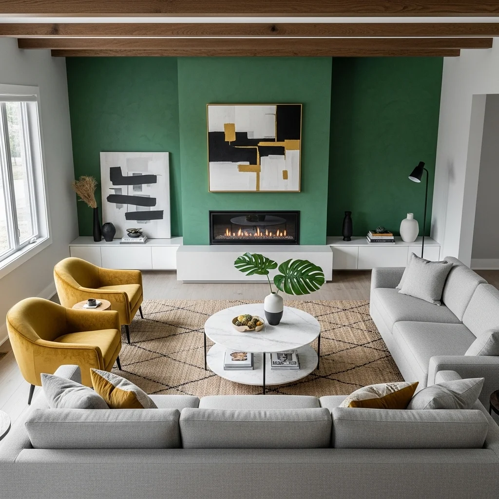 Introduce Accent Walls or Ceiling Treatments