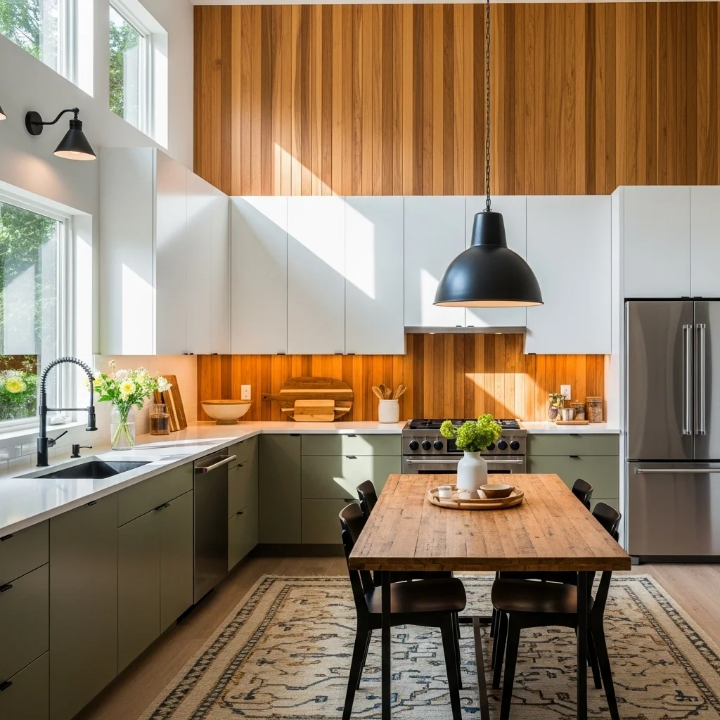  Introduce Wood Paneling for Warmth