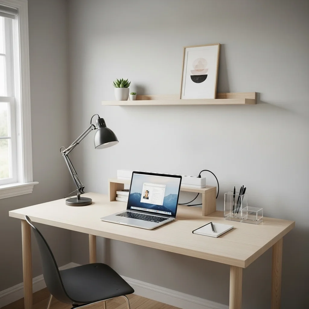 Keep the Desk Area Clean and Simple