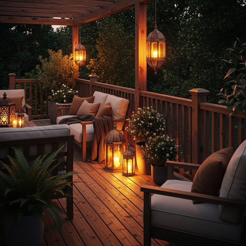 Lanterns Along Decks
