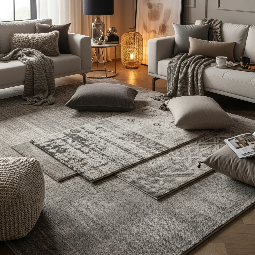 . Layer Rugs and Textures