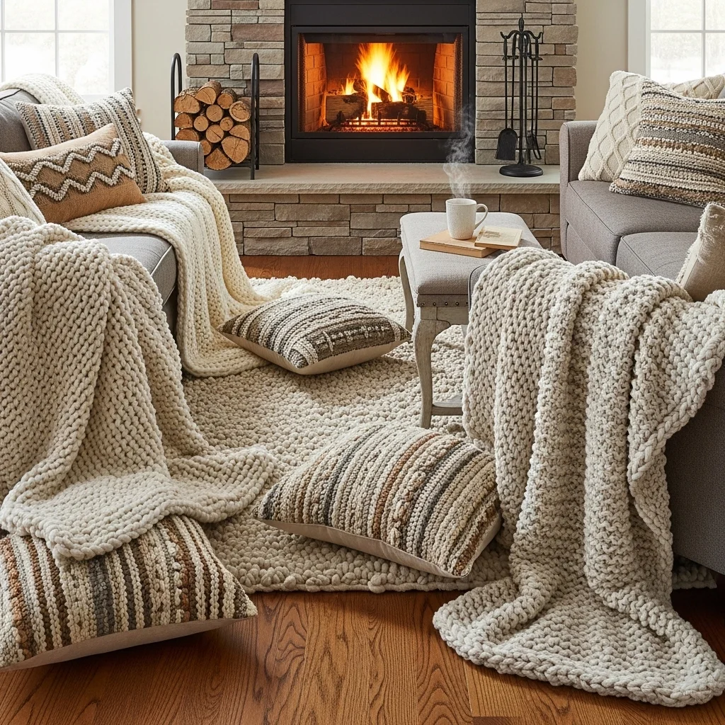  Layer Textiles and Throws Nearby